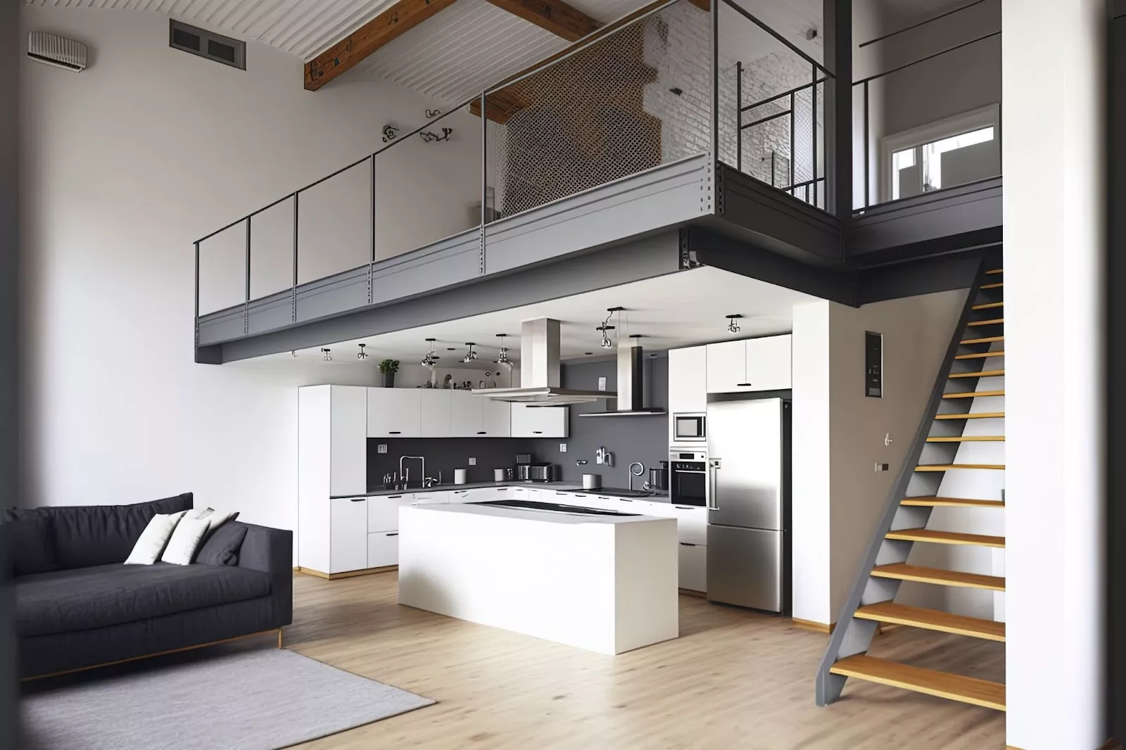 Extension de maison par la mezzanine 