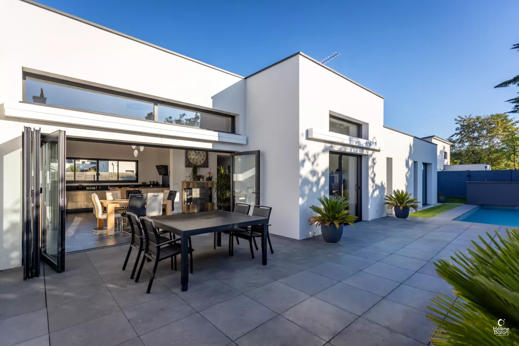 Terrasse de maison contemporaine