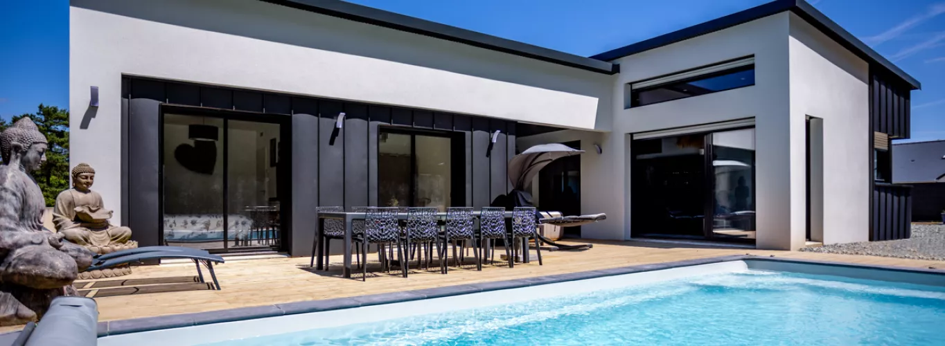  Maison contemporaine plain pied à Plumelec