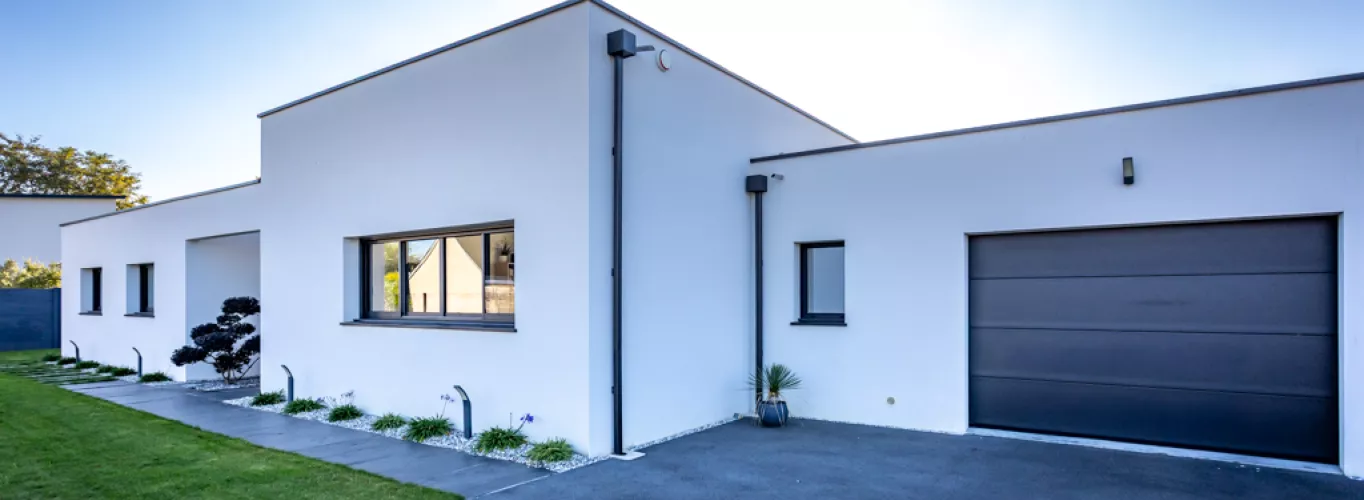 Maison contemporaine à toit plat de Nort sur Erdre